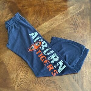 Vtg Auburn Tigers Sweatpants Womens Medium U-Trau Navy Blue NCAA Lounge Pants